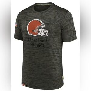 Nike Cleveland Browns Salute To Service Short Sleeve T-Shirt Olive Size XXL
